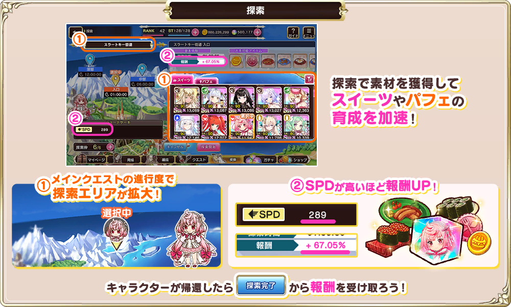 探索について