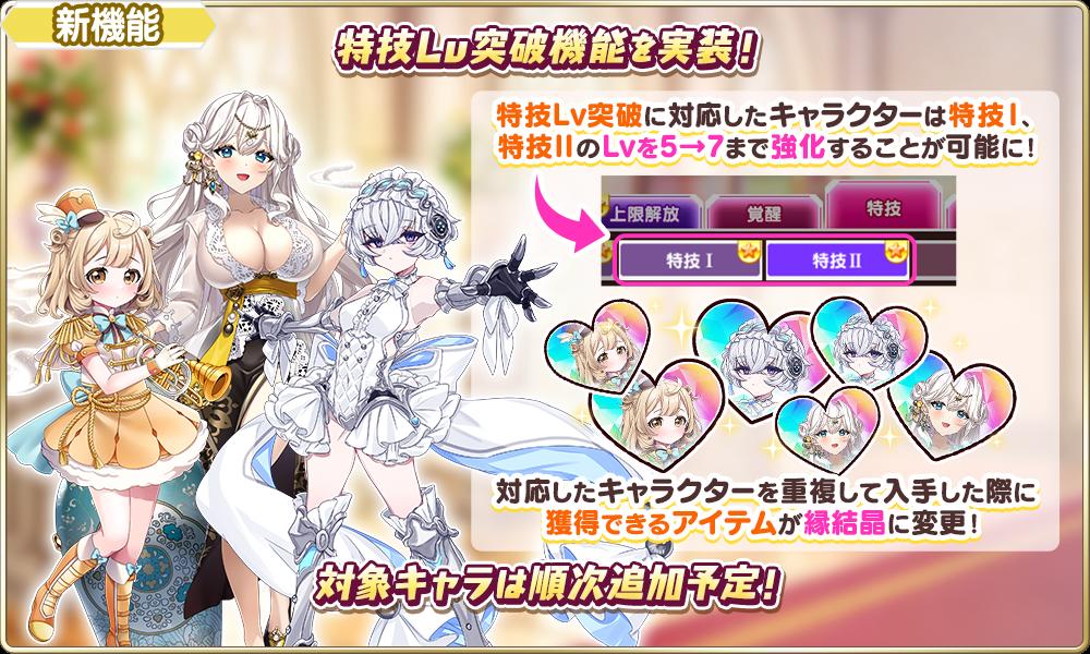 特技Lv突破機能実装
